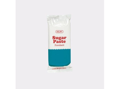 Turquoise-blue sugar paste bar 250 g